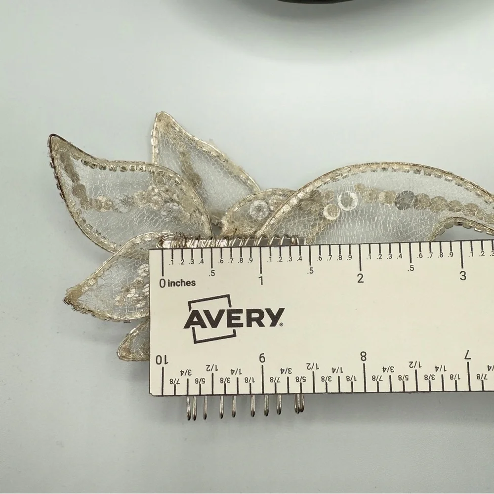 Wedding Floral Hair Comb - Veil Clip